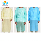 Non Woven Fabric Isolation Gowns Polyethylene Lightweight Long Sleeve