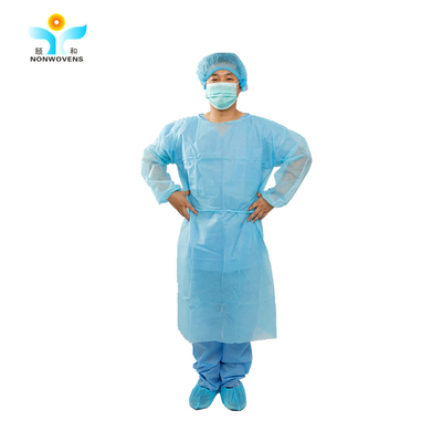 Krankenhaus verstärktes blaues medizinisches Isolierungs-Kleid des chirurgisches Kleiderniveau-4