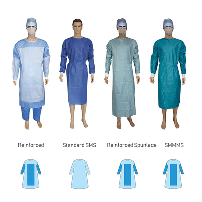 Die blauen Wegwerfteile, die chirurgisch sind, scheuern Klage medizinisch scheuert Krankenhaus-Uniform
