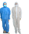 Construction Disposable Coverall Suits 30-40gsm Dust Proof Disposable Full Body Suit