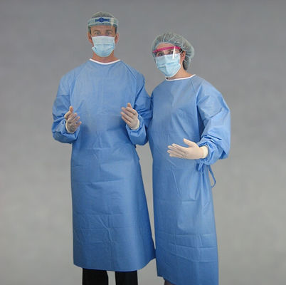 Herstellung von SMMS Nichtgewebenen Materialien Einweg-Kirurgikleid für Krankenhauschirurgen